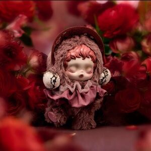 Skull Panda~ L'impressionnisme Blossom Plush Keychain